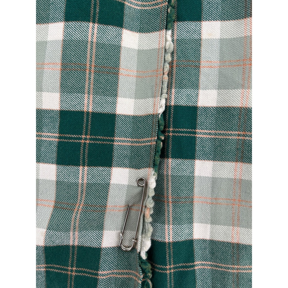 Borderglen Green Plaid Wool Blend Kilt Skirt Made in UK Buckle Wrap Midi NWT - Picture 12 of 14